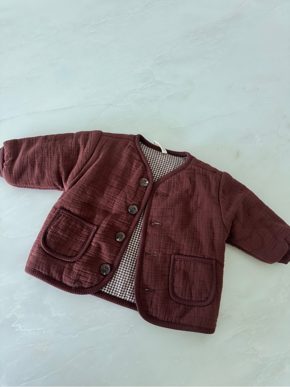 Quincy Mae Quilted Organic Cotton Baby Jacket
